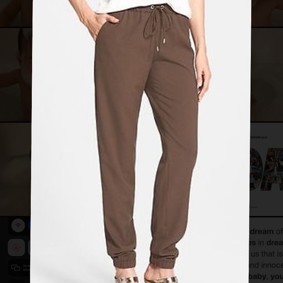 Michael Kors brown jogger style pants size small - Picture 1 of 5